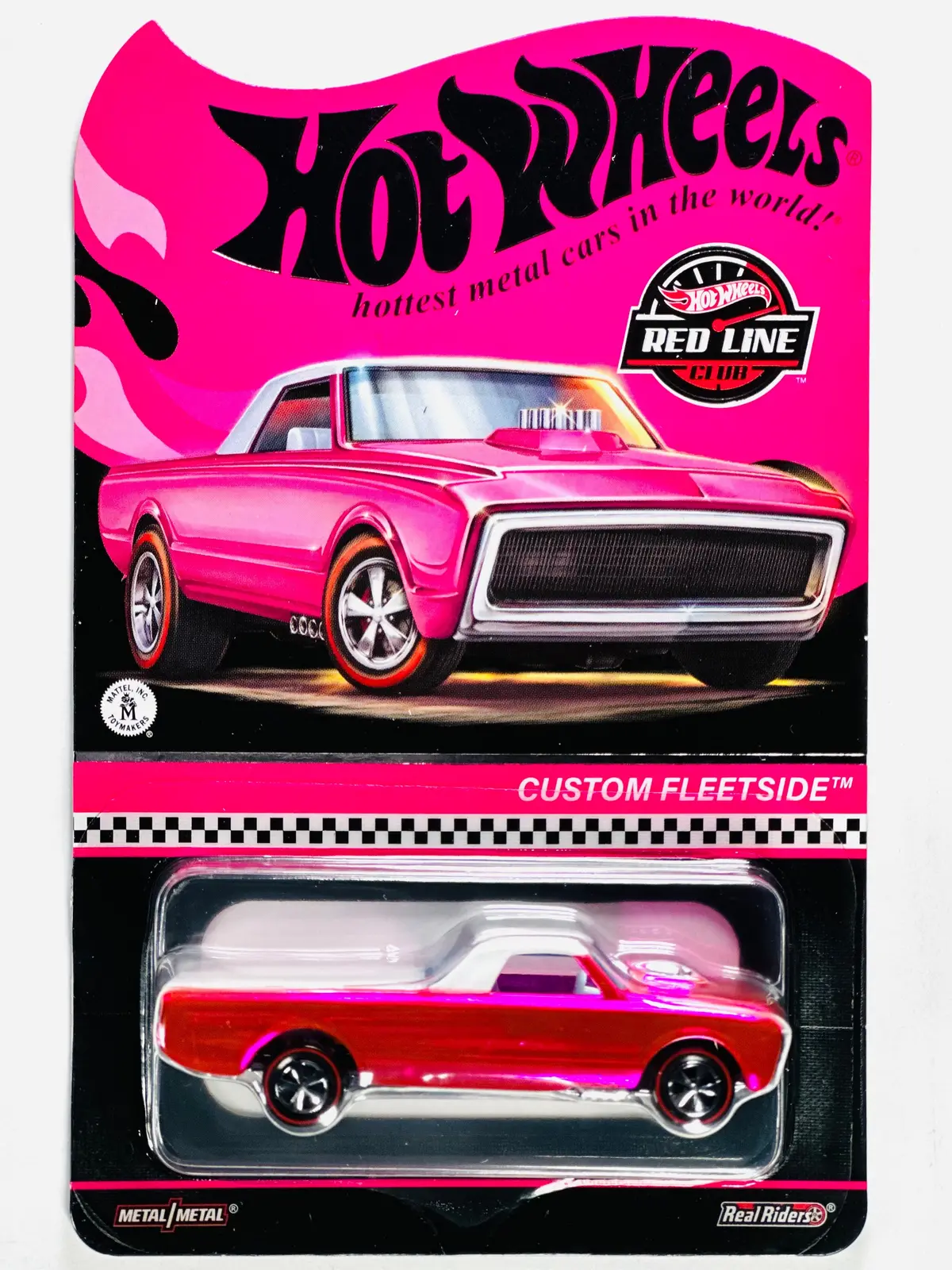 Hot Wheels 2022 36Th Annual Collectors Convention Los Angeles Rlc Party Car Custom Fleetside Pink - Damaged Card 1