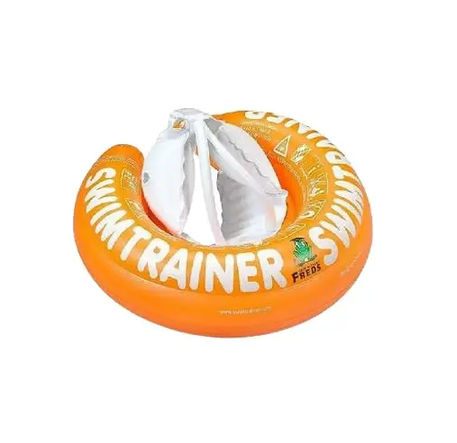 Freds Swim Academy Swimtrainer Classic Orange - Secure Toddler Pool Float 1