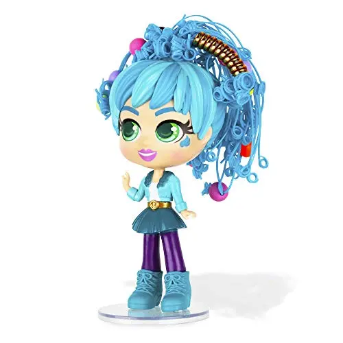 Curligirls Adeli Deluxe Hairstyling Doll With Magic Curl Hair - Includes Pet Fiji 1