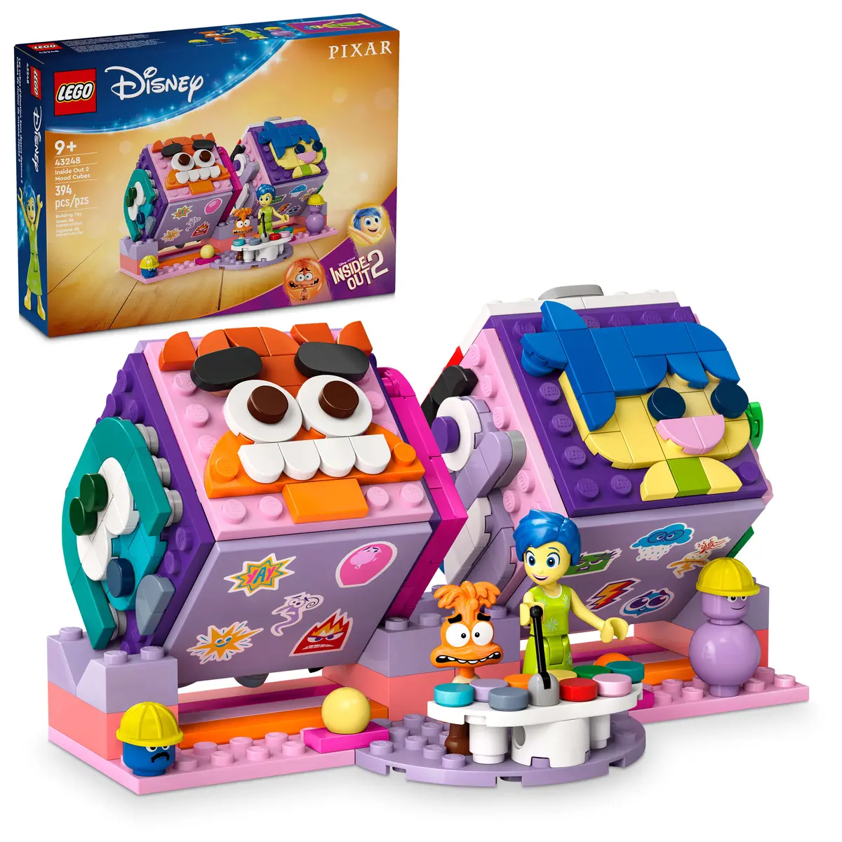 Lego | Disney Inside Out 2 Mood Cubes From Pixar 43248 - Emotional Build & Play Set 1