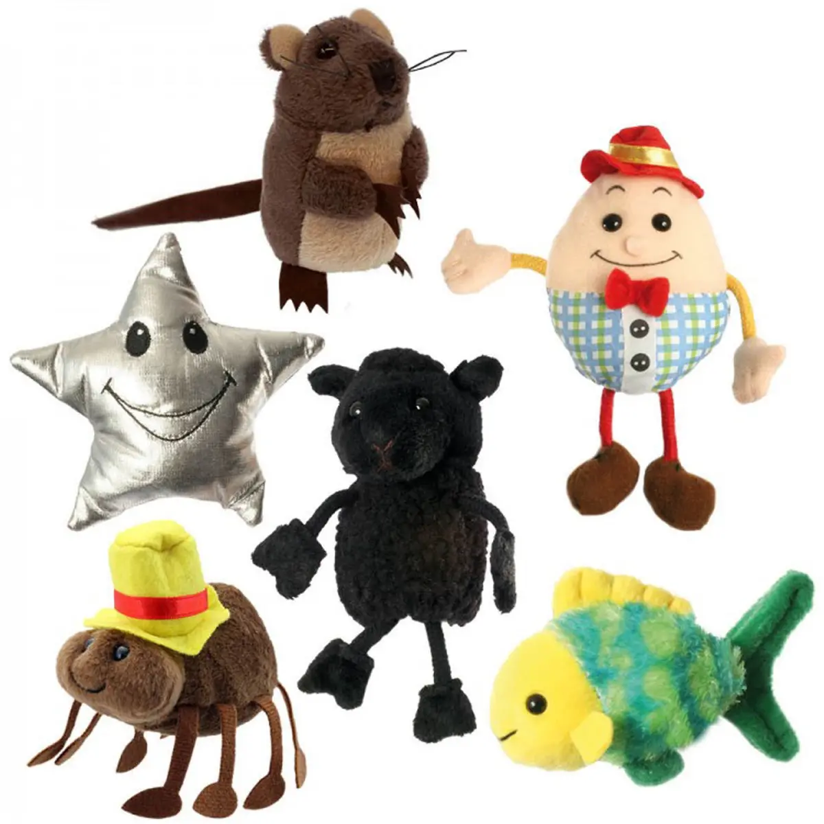 The Puppet Company Nursery Rhymes Finger Puppets - Set Of 6 1