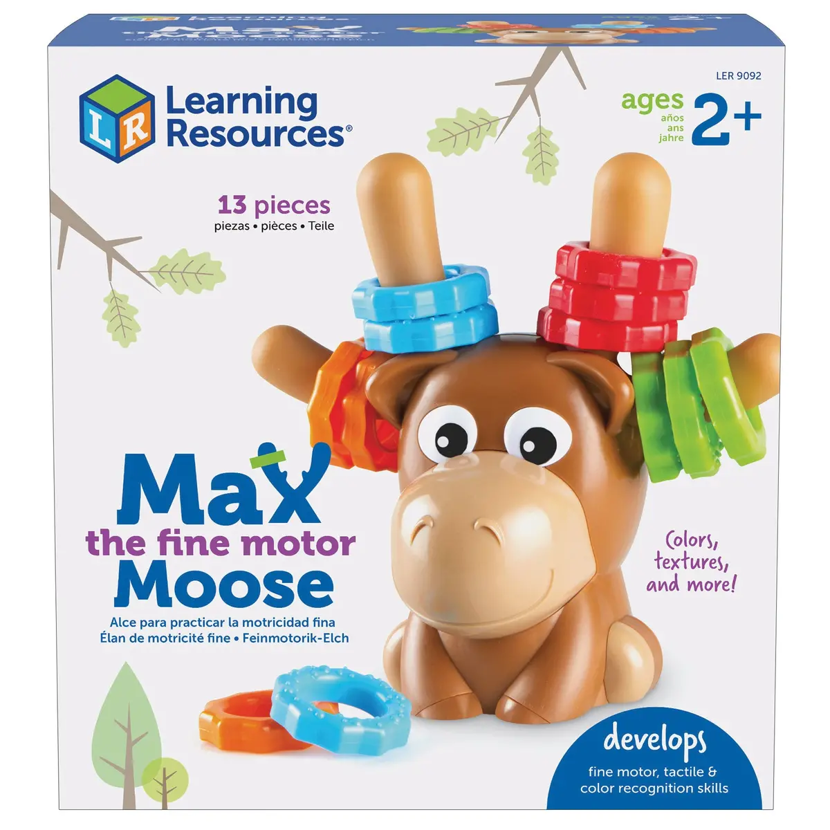 Learning Resources Max The Fine Motor Moose - Colorful Interactive Toy 1