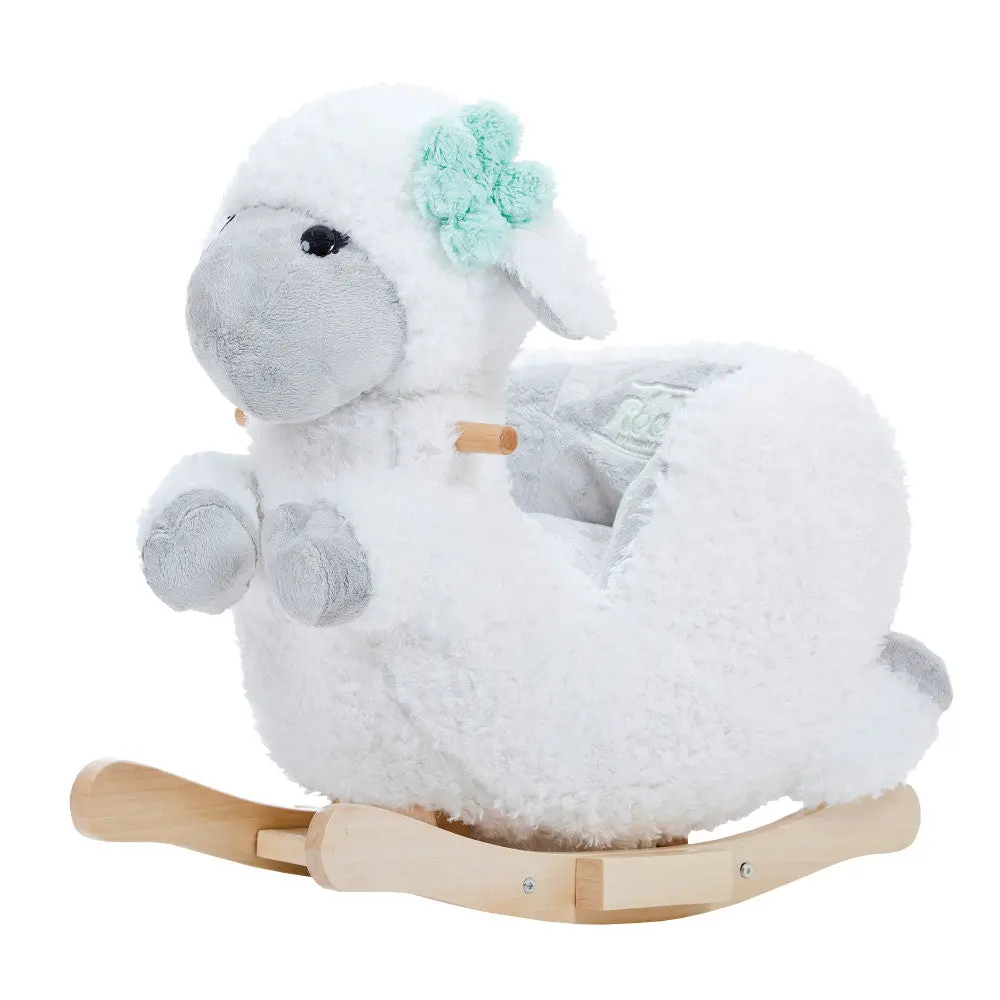 Gerardo's Little Rockers Sheep: Plush Wooden Ride-On Toy 1