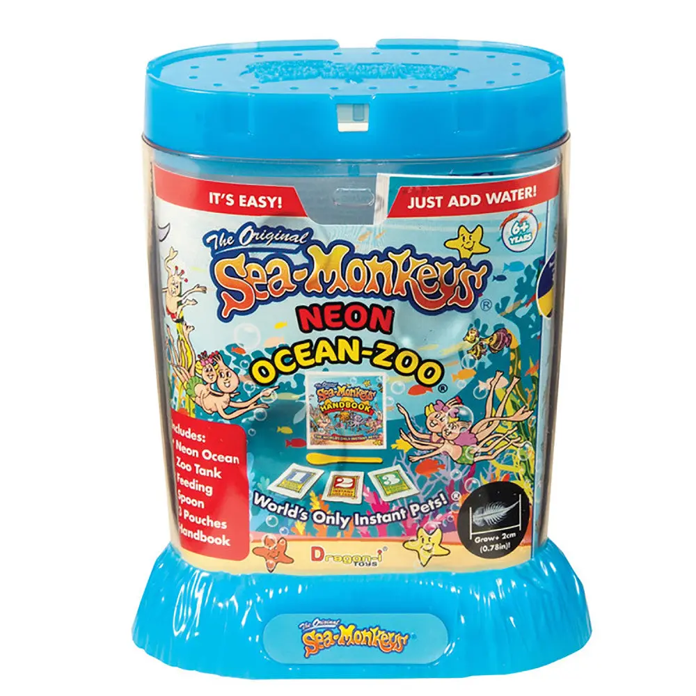 Sea-Monkeys Neon Ocean Zoo Kit - Instant Colorful Aquarium Pets 1