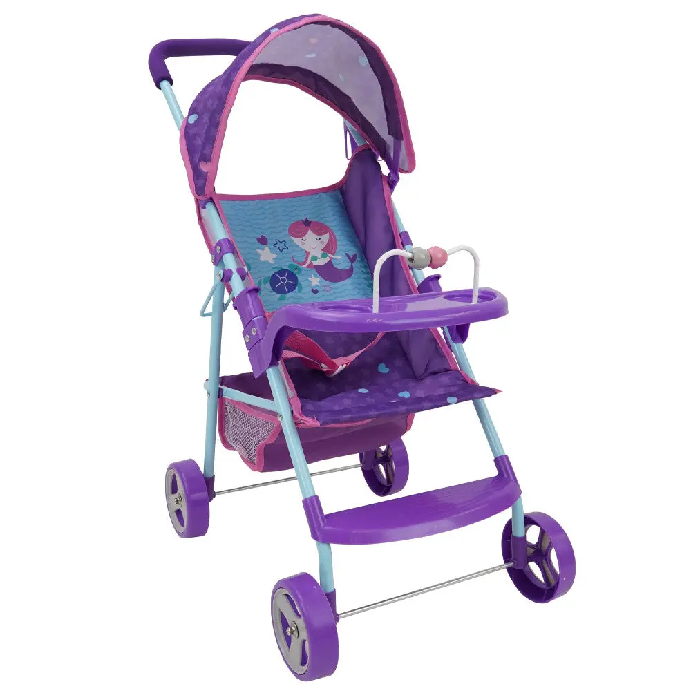Enchanted Mermaid Theme Doll Stroller With Interactive Features 1