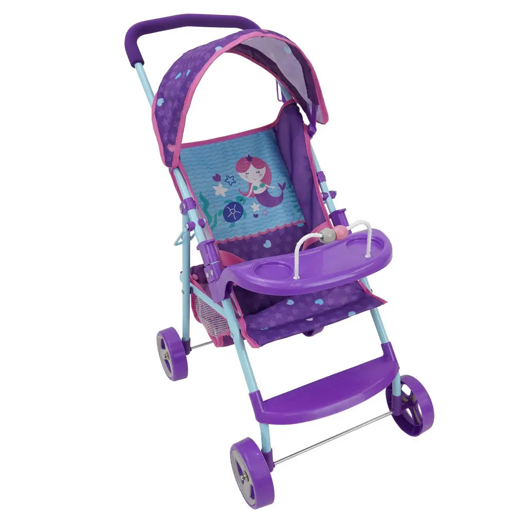 509 Mermaid Doll Travel System Stroller With Interactive Features 1