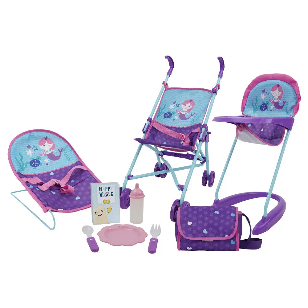 Mermaid Fantasy 9-Piece Doll Care Playset 1
