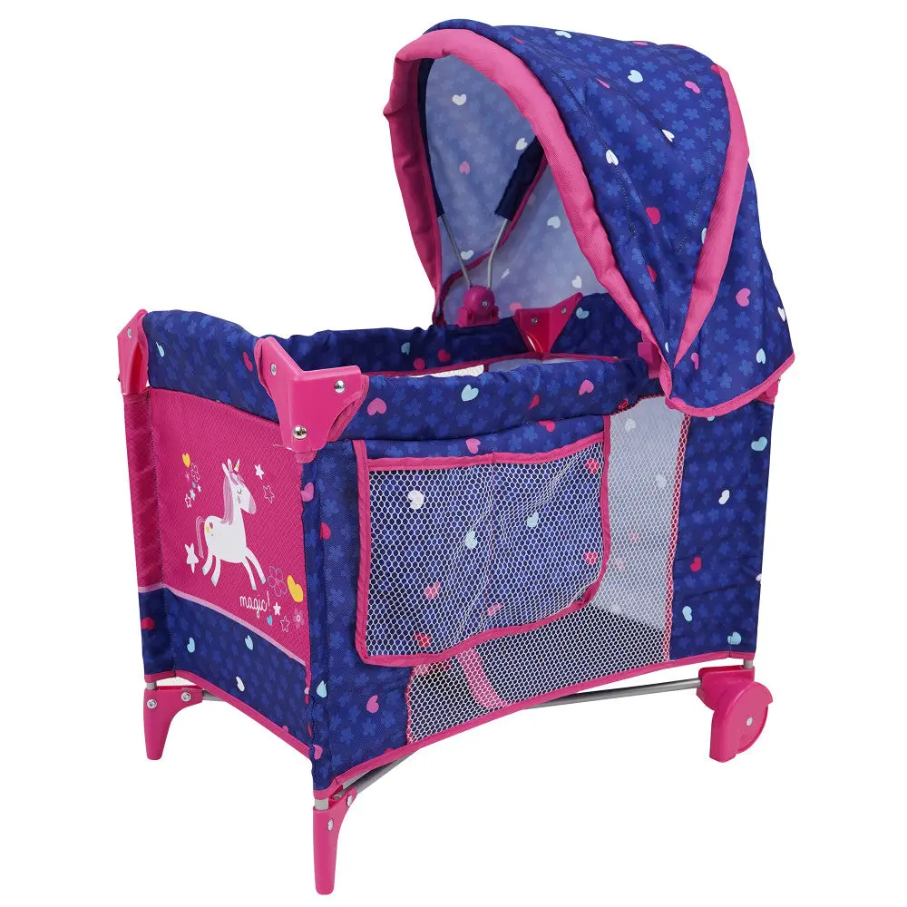 509 Crew Unicorn Doll Play Yard With Adjustable Canopy 1