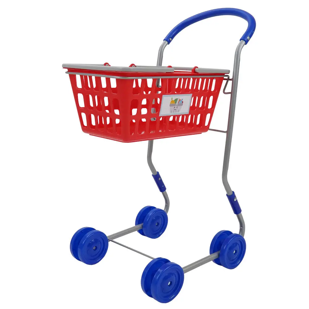 Dynamic 2-In-1 Red Shopping Cart - Imaginative Playset 1