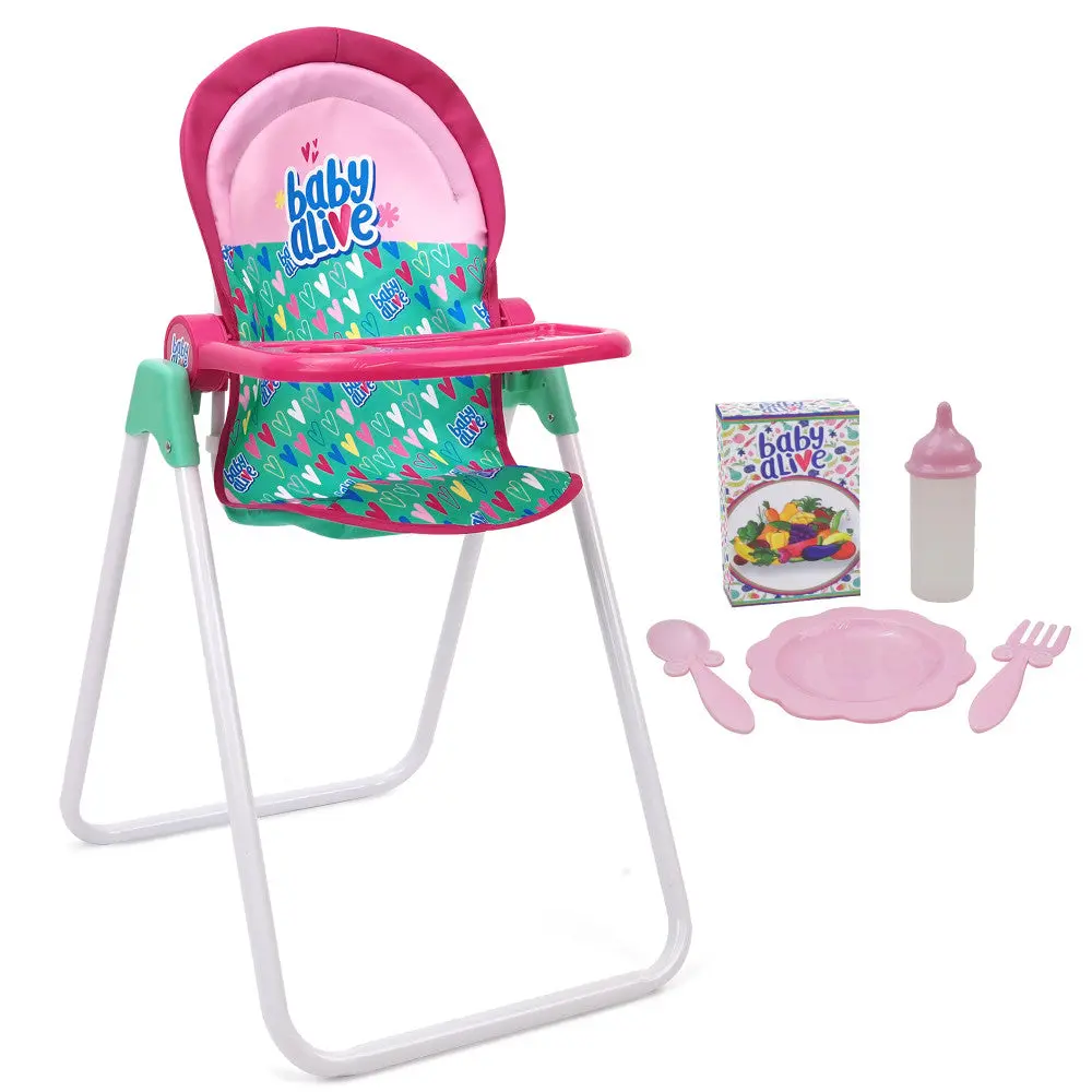 Baby Alive Doll Highchair Set - Colorful Mealtime Magic For Ages 3+ 1