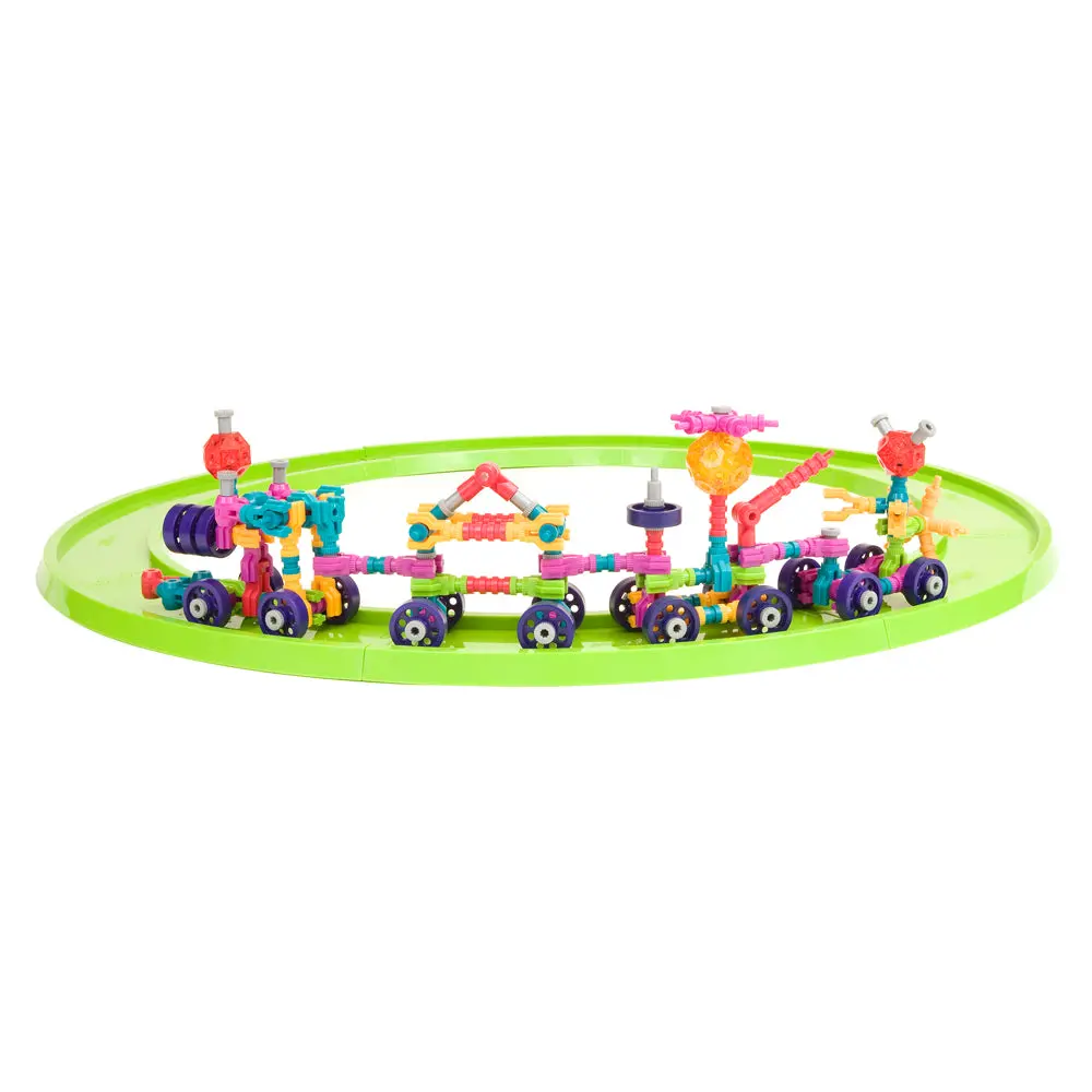 Be Good Company Jawbones 160-Piece Train & Railroad Construction Set 1