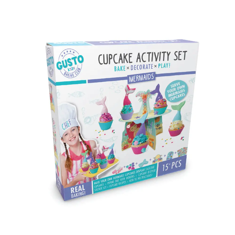Gusto Mermaids Deluxe Cupcake Baking And Decorating Set 1