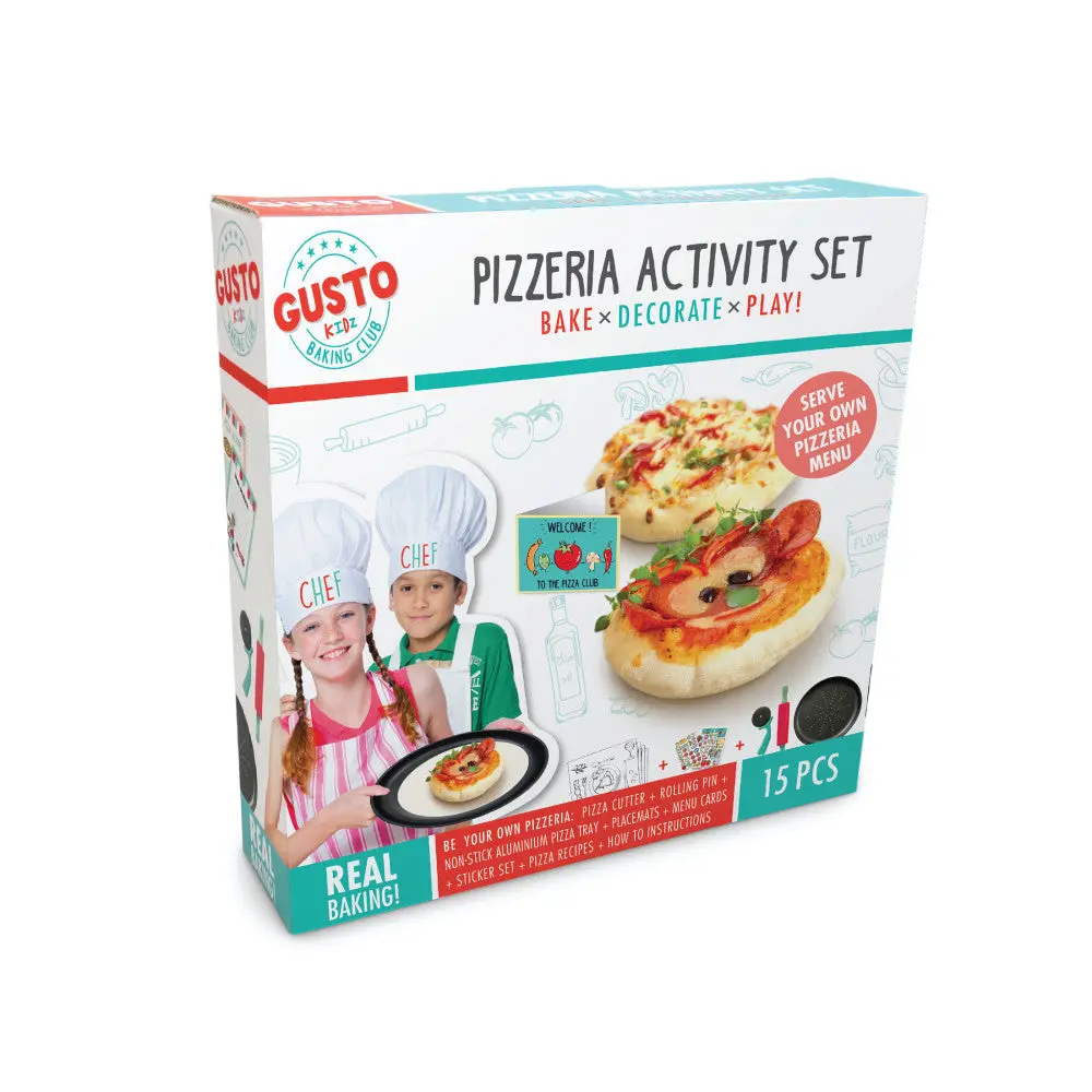 Gusto Pizzeria Complete Kids Baking And Decorating Playset 1