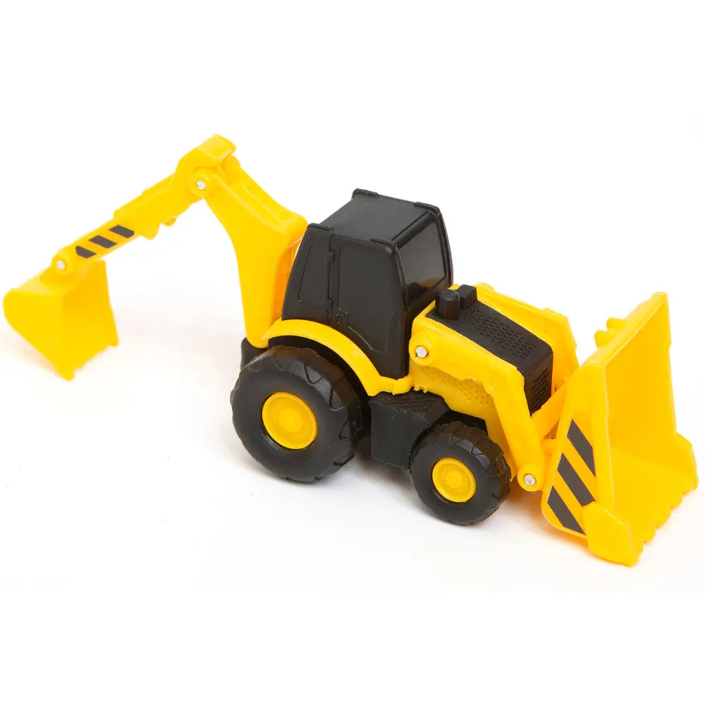 Boley Mini Construction Fleet - 5Pk Yellow & Black, Detailed Toy Vehicles Playset 2