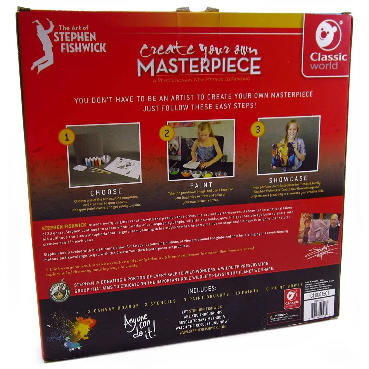 Classic World Fishwick Speed Art 1 Paint Kit With Instructional Dvd 1