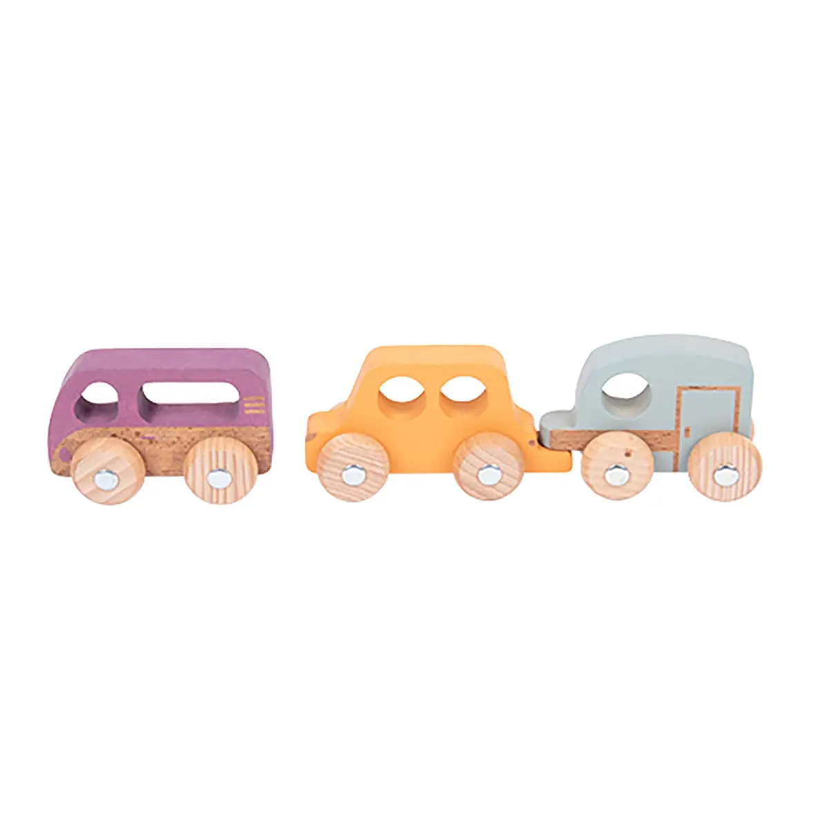 Tickit Rainbow Wooden Adventure Vehicles - Set Of 3 1