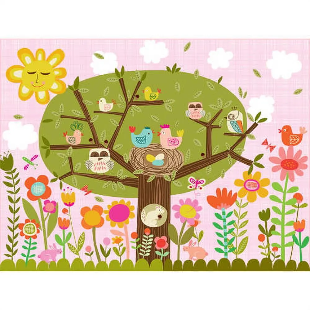 Oopsy Daisys Bloomin Birdie Hand-Stretched Canvas Wall Art 1