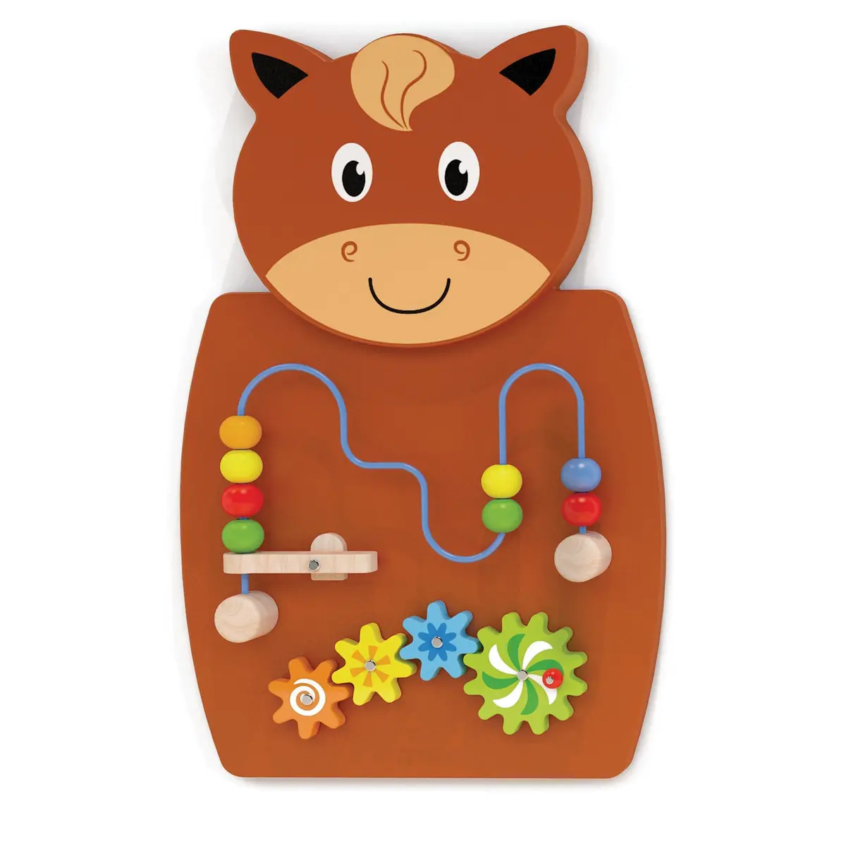 Learning Advantage Horse Activity Wall Panel - Interactive Toddler Learning Center 1