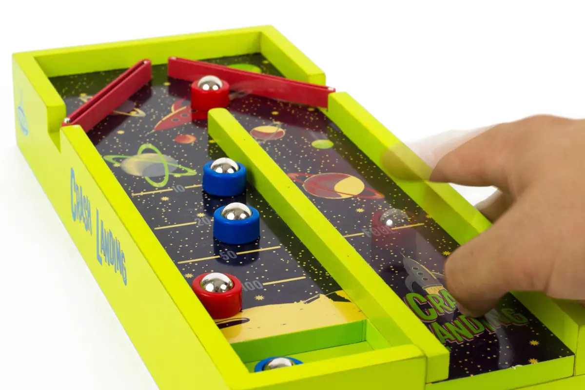 Professor Puzzle Crash Landing Space-Themed Shuffleboard Game 1