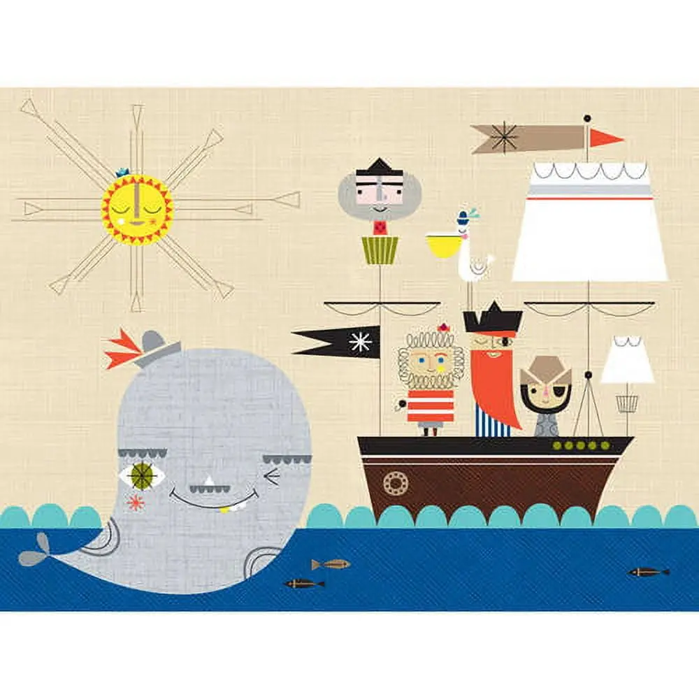 Oopsy Daisys Redbeard & Crew 24 Inch Canvas Wall Art - Pirate Adventure 1