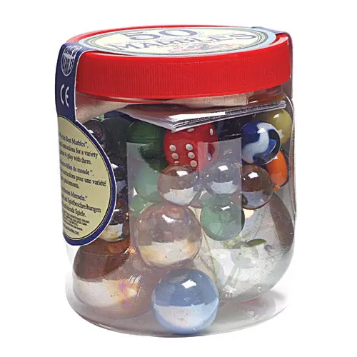 House Of Marbles Deluxe Marble Games Set With Collector's Tub - 50 Piece 1