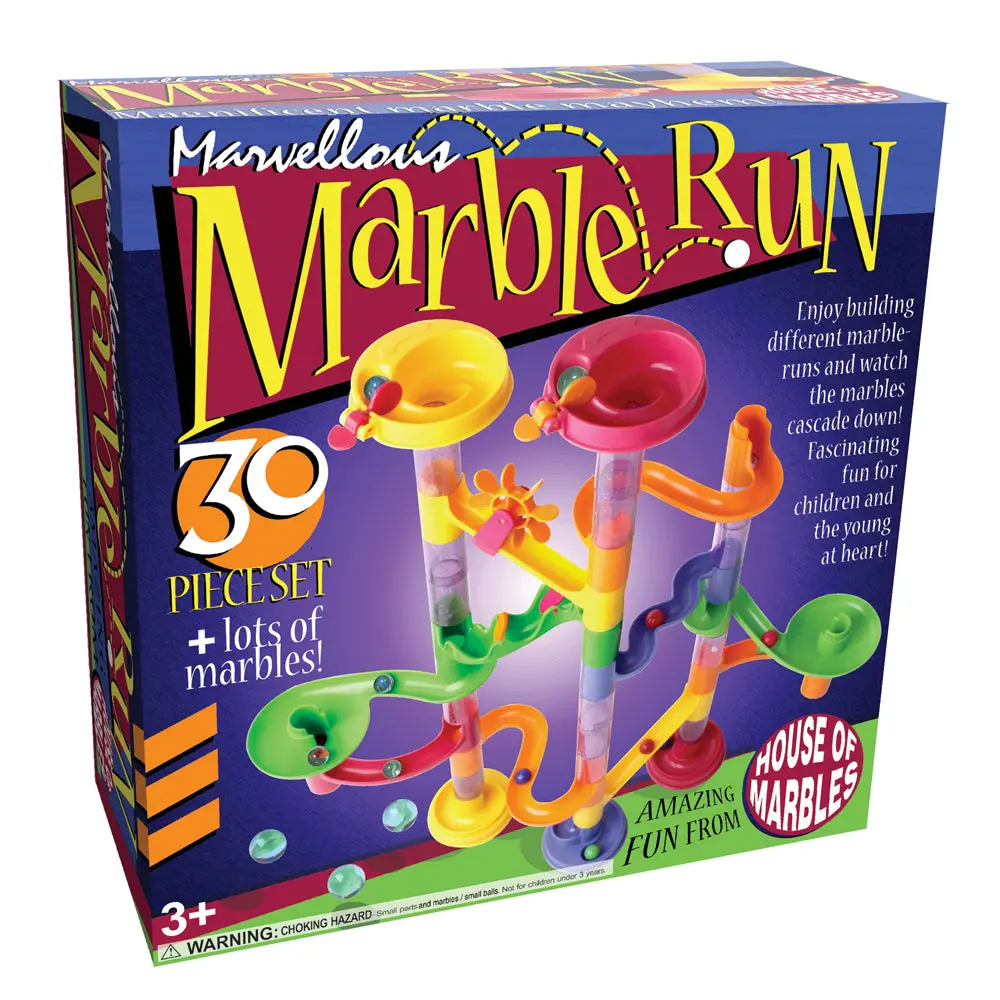 House Of Marbles 30-Piece Colorful Marble Run Set 1