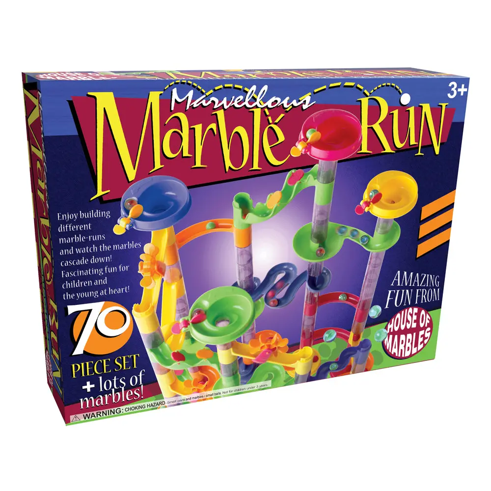 House Of Marbles 70-Piece Marvelous Marble Run Set 1