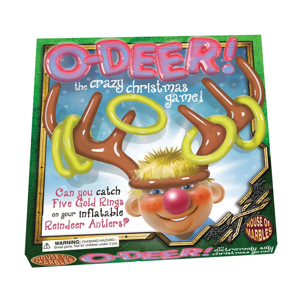O-Deer! Inflatable Reindeer Antlers Ring Toss Christmas Game 1