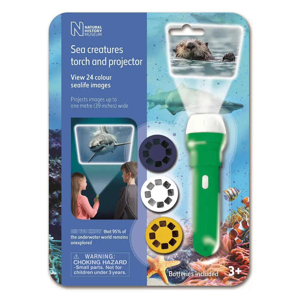 Natural History Museum Sea Creatures Flashlight And Projector - Educational Toy 1