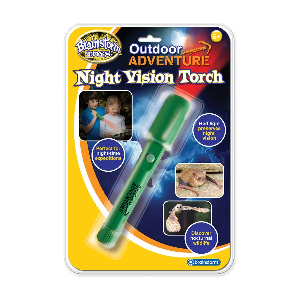 Brainstorm Toys Night Vision Red Led Flashlight - Outdoor Adventure Series 1