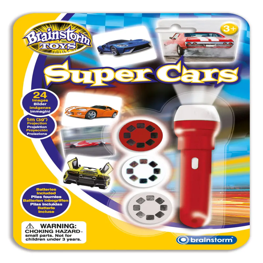 Brainstorm Toys Super Cars Flashlight And Projector - Led Light & Image Viewer 1