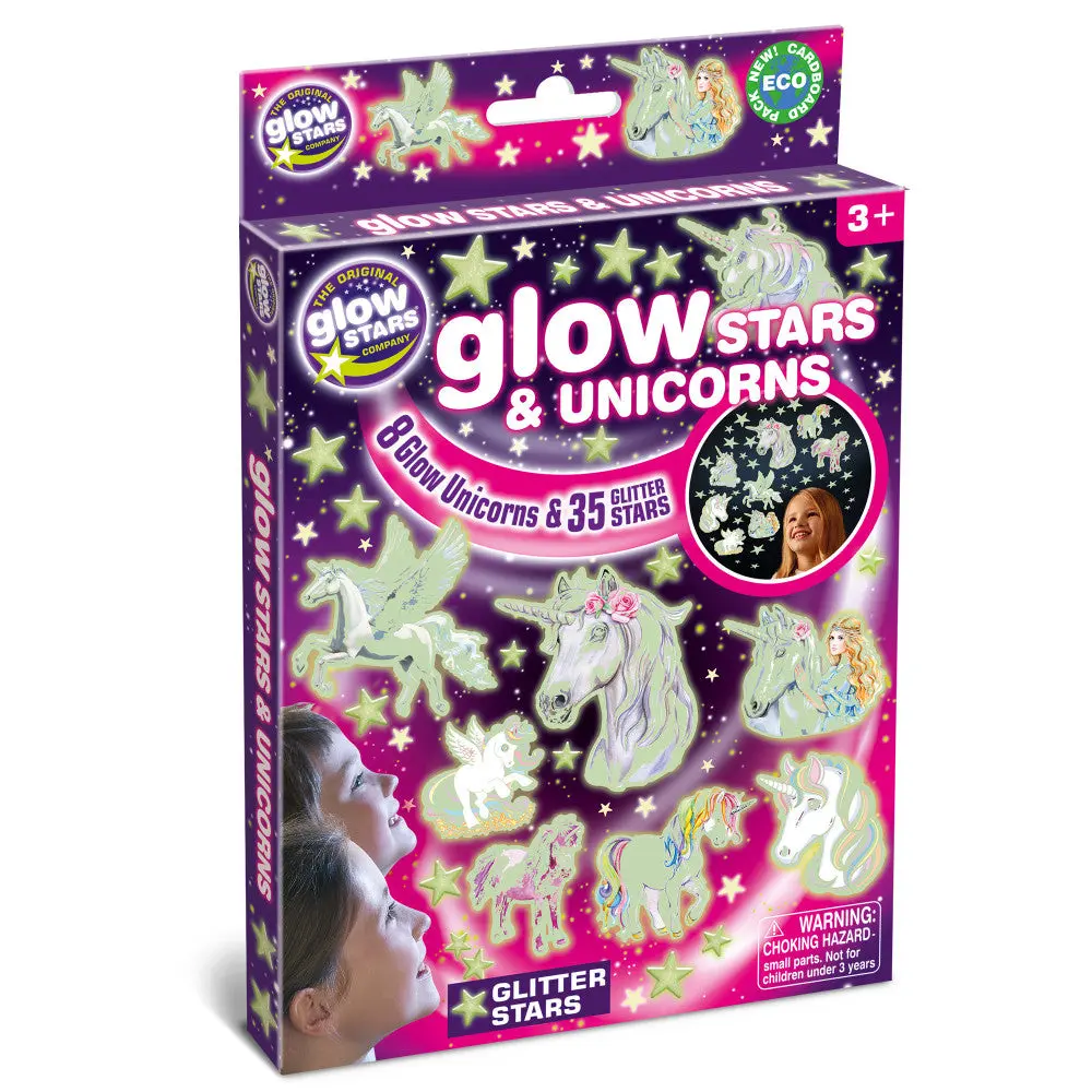 The Original Glowstars Glow-In-The-Dark Unicorns And Stars Room Decor Kit 1