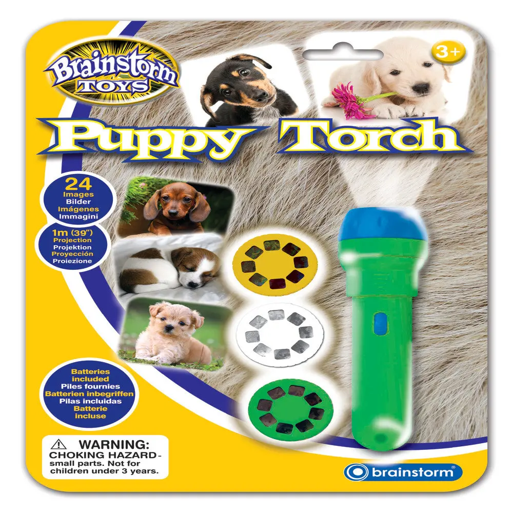 Brainstorm Toys Puppies Torch And Projector - Interactive Bedtime Light 1