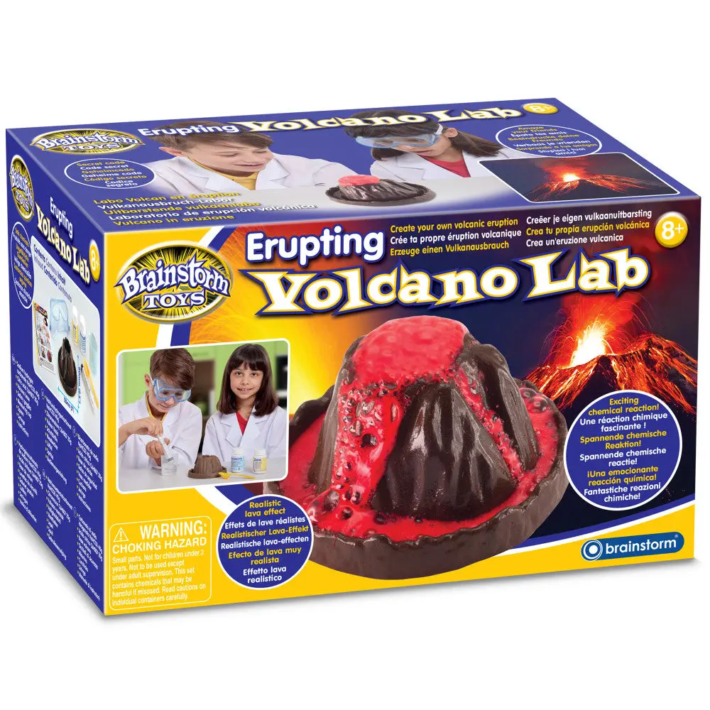 Brainstorm Erupting Volcano Lab - Interactive Science Kit 1