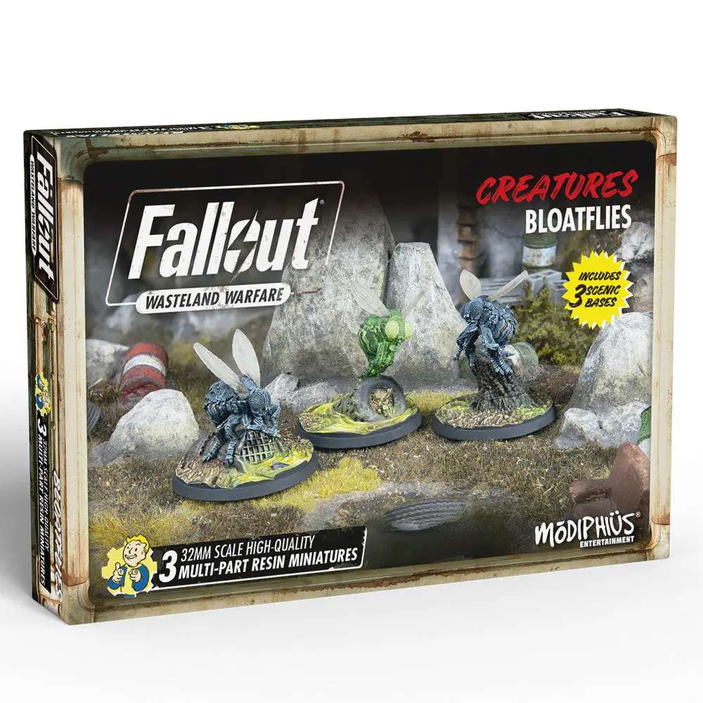 Fallout Wasteland Warfare 32Mm Miniatures - Creatures Bloatflies Set 1