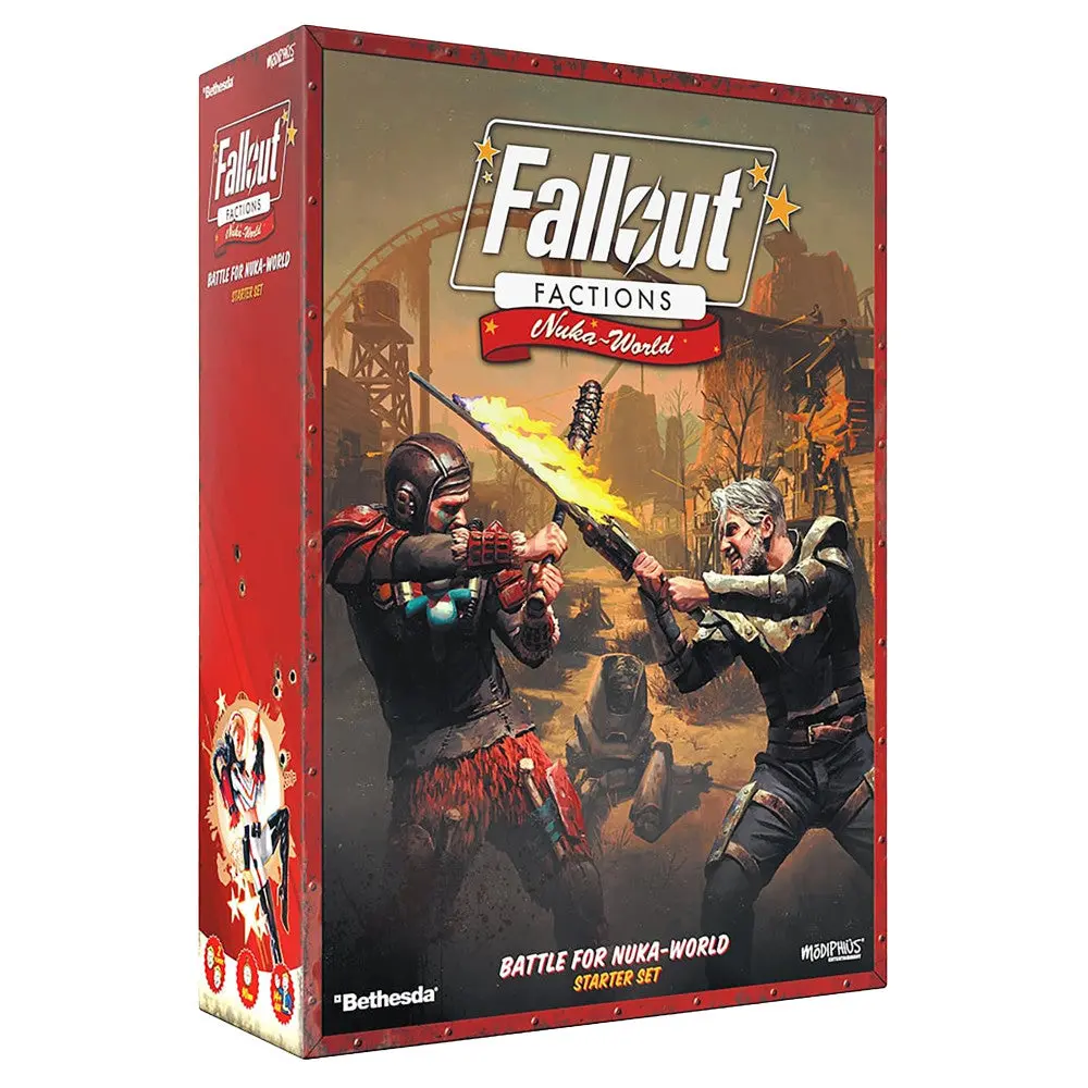 Modiphius Entertainment Fallout: Factions - Nuka-World 32Mm Miniatures Starter Set 1