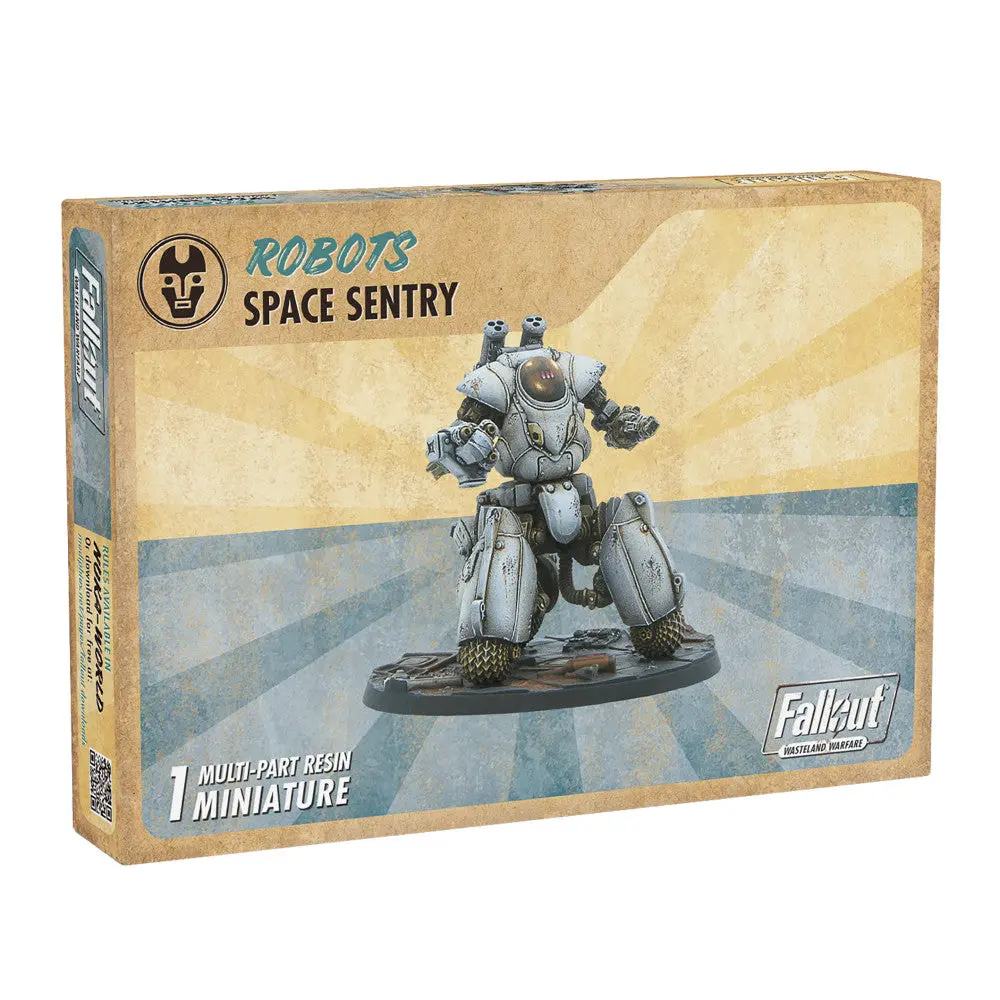 Modiphius Entertainment Fallout: Wasteland Warfare 32Mm Space Sentry Robot Figure 1