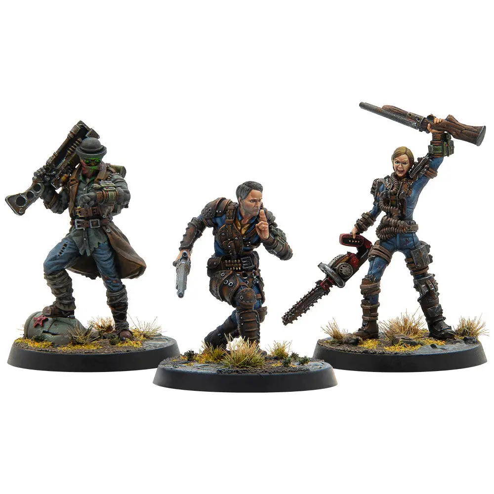 Modiphius Fallout Miniatures: Legends Of Vault 76 Trio 1