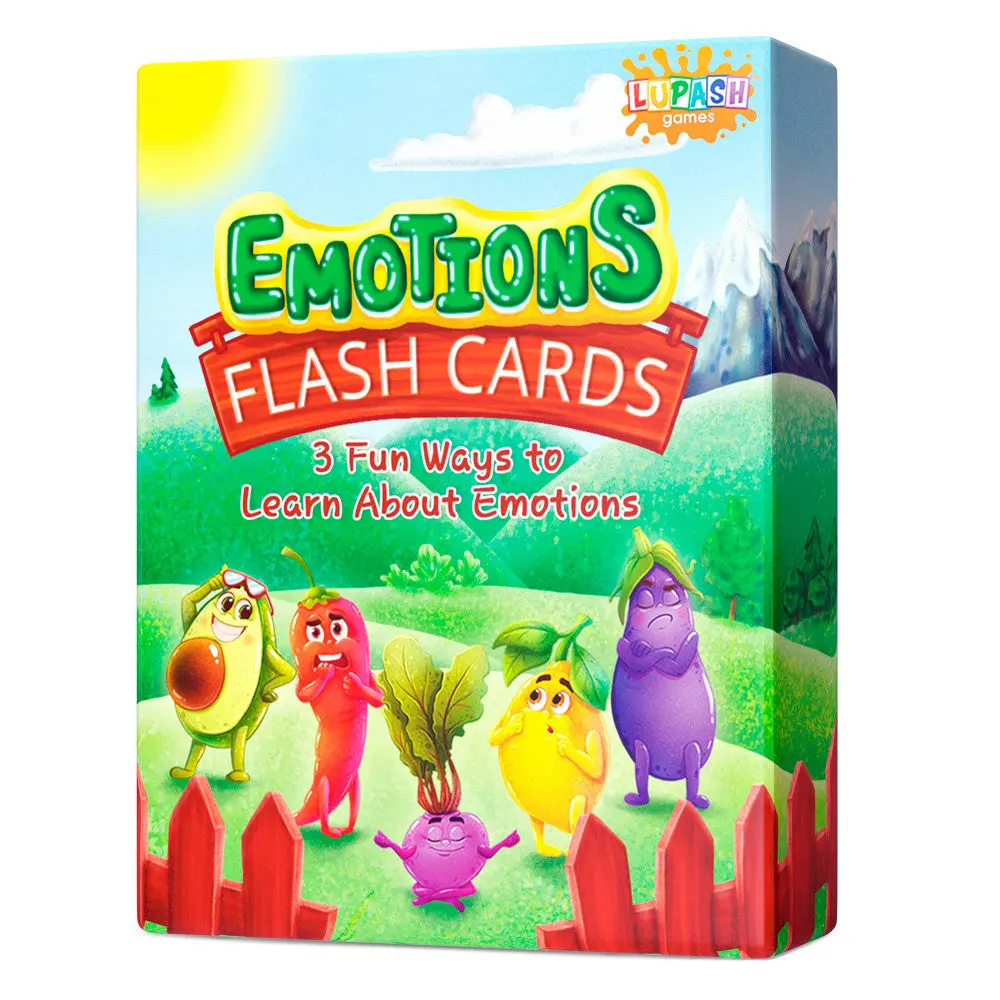 Lupash Games Emotions Therapy Flash Cards Game For Kids, Ages 5+ 1
