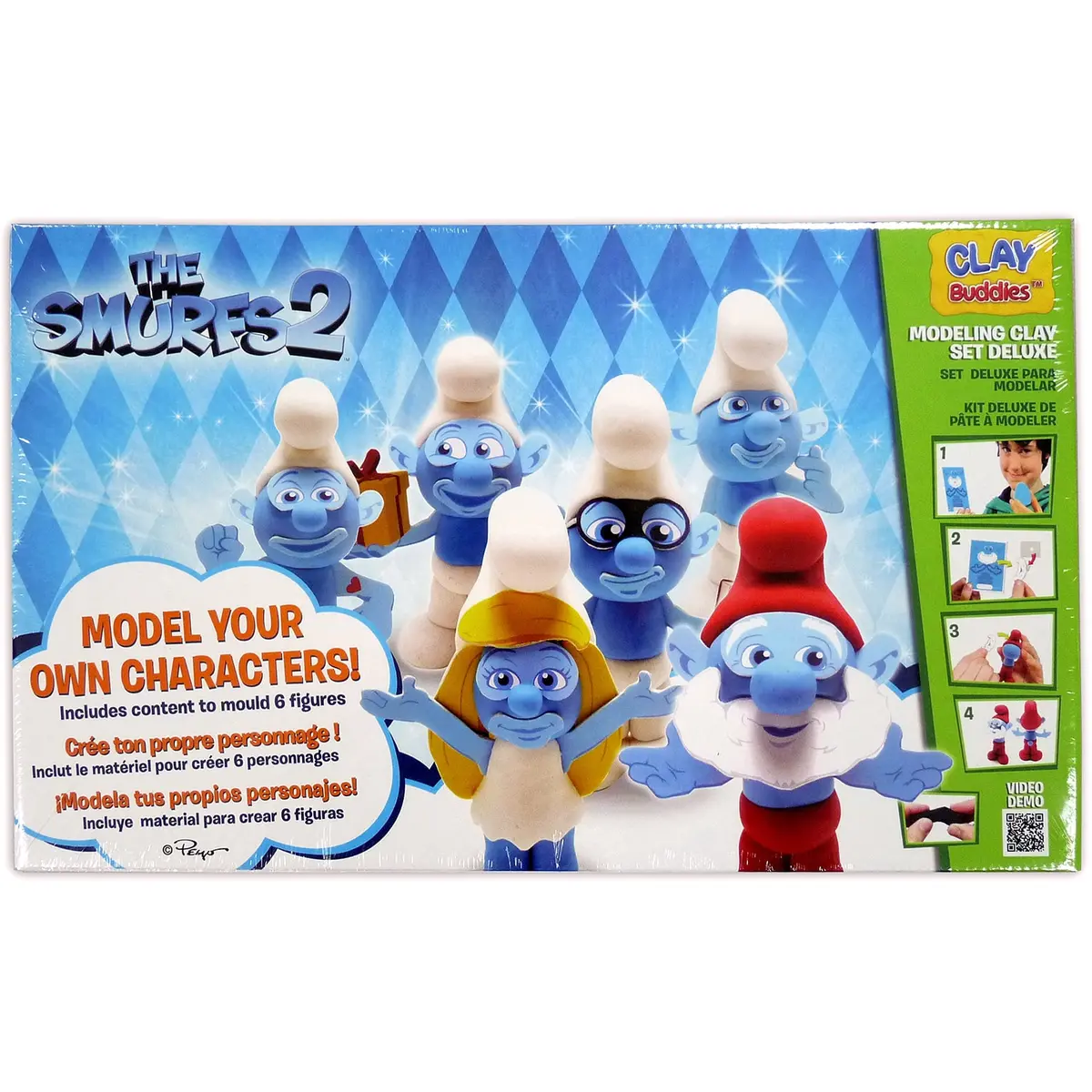 Smurfs 2 Clay Buddies Super Pack - Modeling Clay Set 1