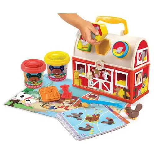 Little People Fun Dough Farm Tool Playset With Travel Case 1