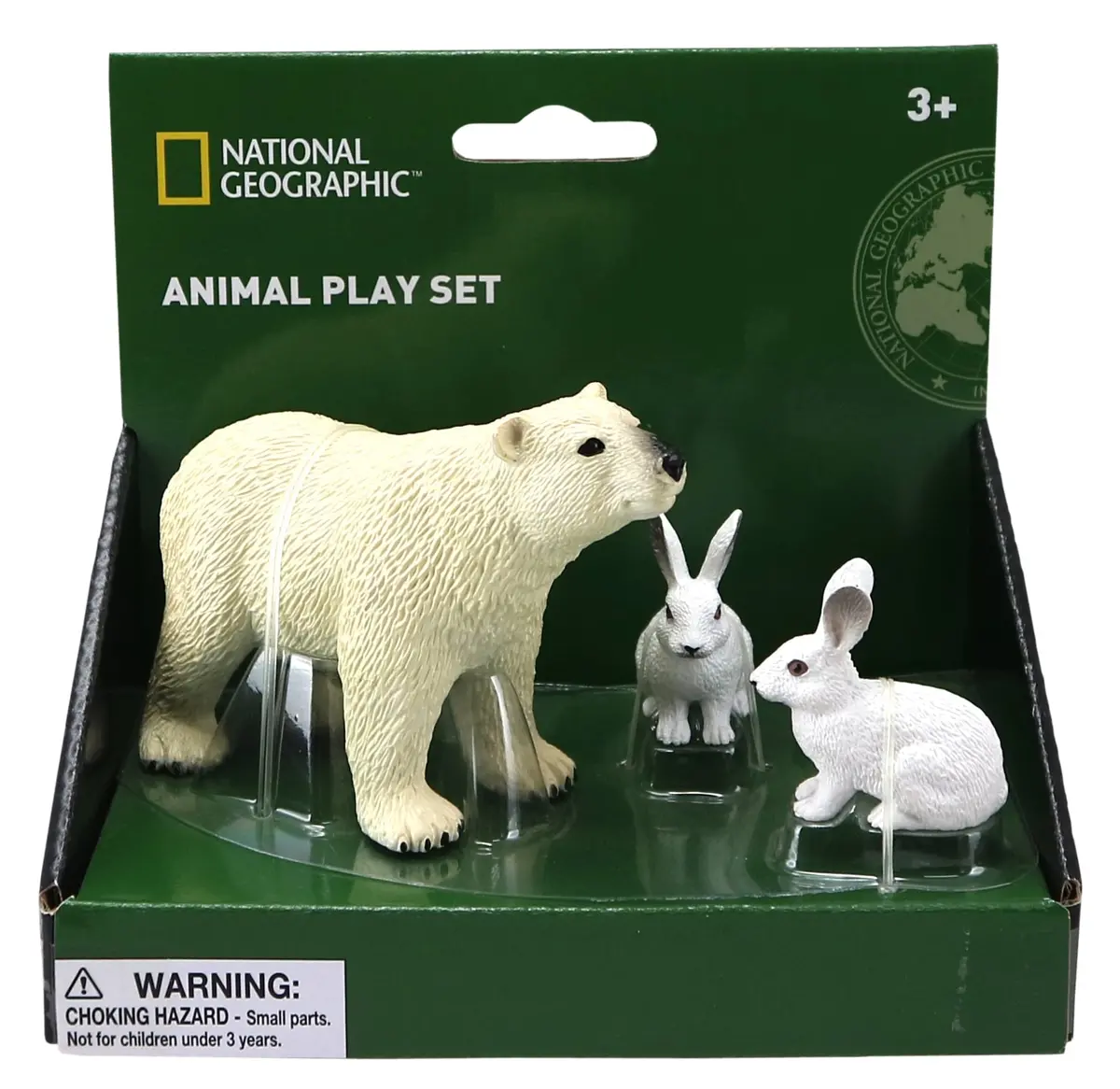 National Geographic Arctic Expedition Plush Set - Polar Bear And Hares 1