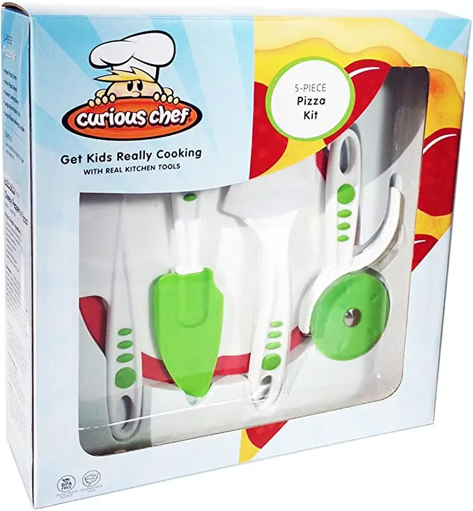 Curious Chef 5 Piece Pizza Kit For Kids 1