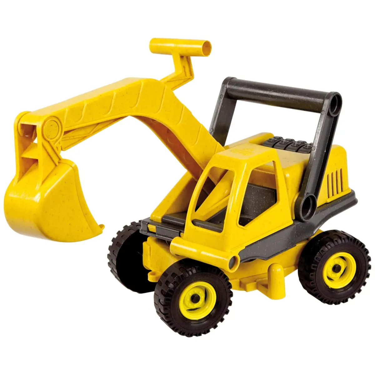 Lena Eco Active Yellow Excavator Truck - Biodegradable, Bpa-Free Toy 1