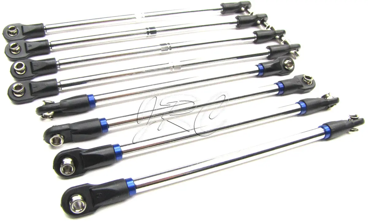 Nitro Revo 3.3 Tie Rods (Push Turnbuckles Steel Toe Links 8 Pcs 53097-3 1