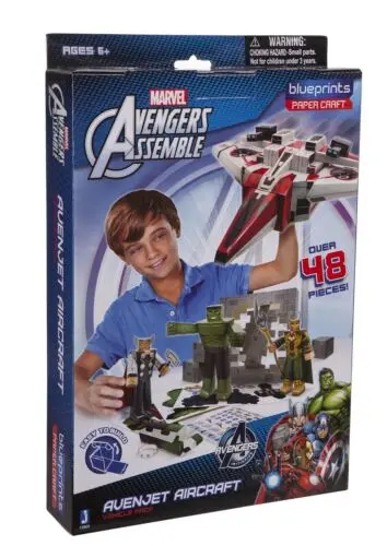 Zoofies Avengers Avenjet Papercraft Aircraft Builder Pack 1