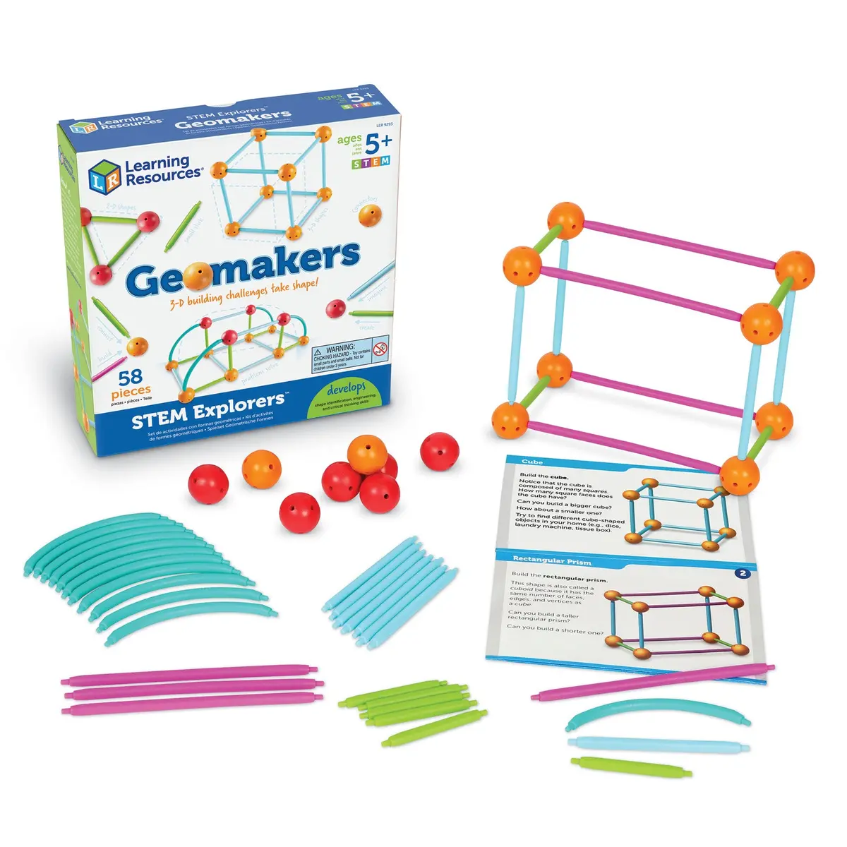 Learning Resources Stem Explorers Geomakers - Educational Geometry Building Set 1
