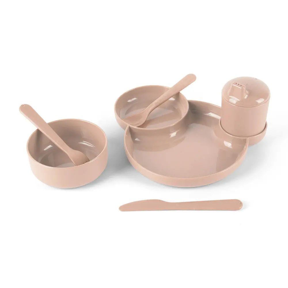 Dantoy Tiny Bio 7-Piece Dinner Set - Sand Color 1