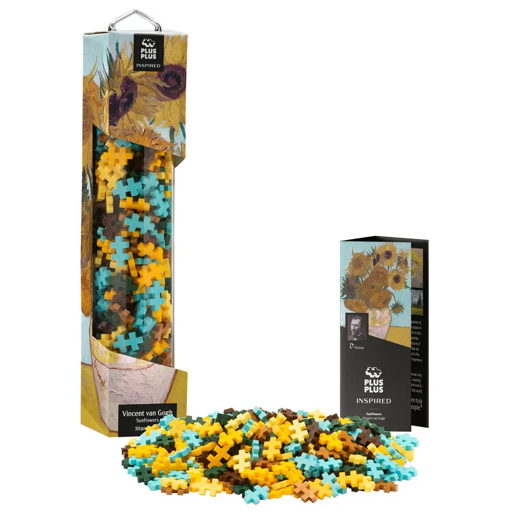 Plus-Plus Inspired Van Gogh Sunflowers Building Set - 350 Pieces 1