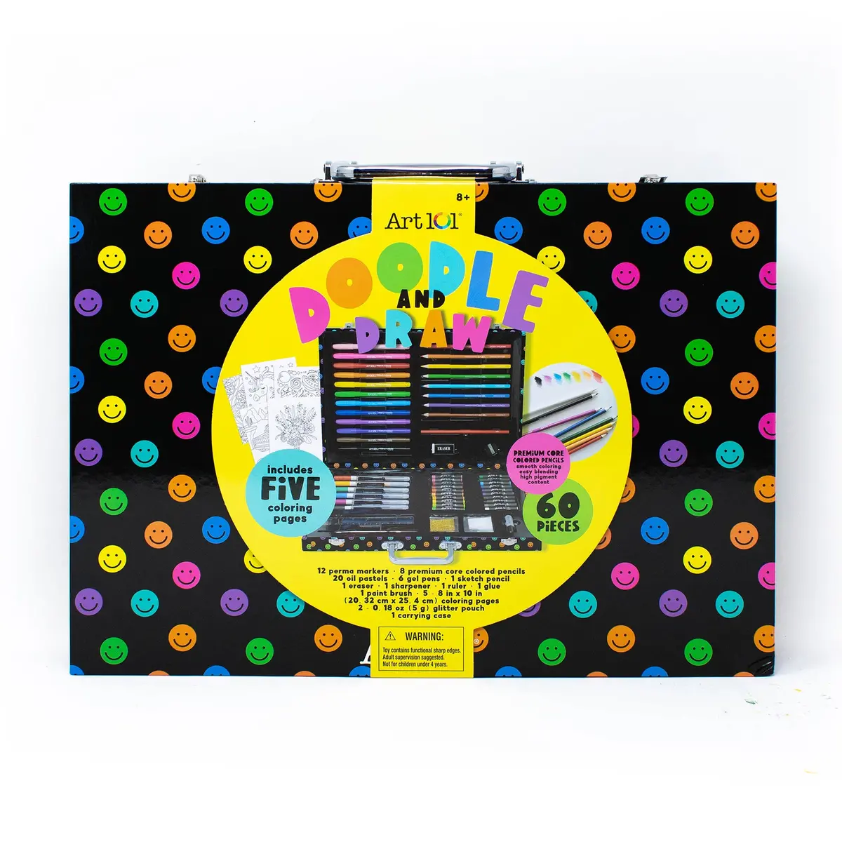 Art 101 Doodle & Draw 60-Piece Art Set - Multicolor 1